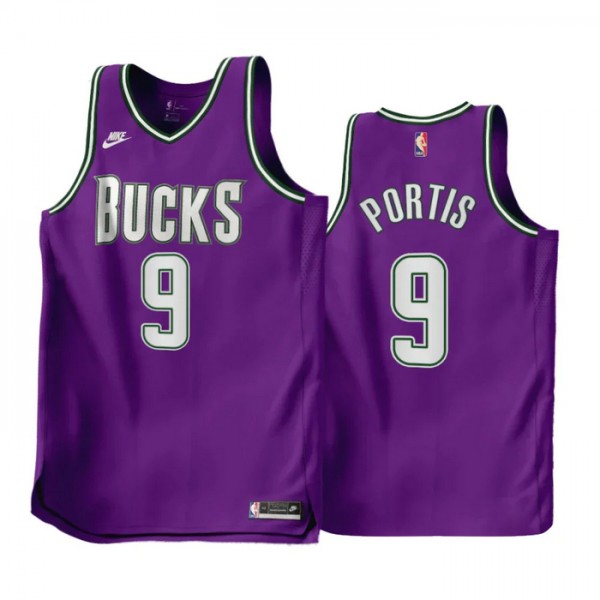 Milwaukee Bucks Trikot Bobby Portis JR 9 purple Nike 2022-23 Classic Edition Swingman - Herren